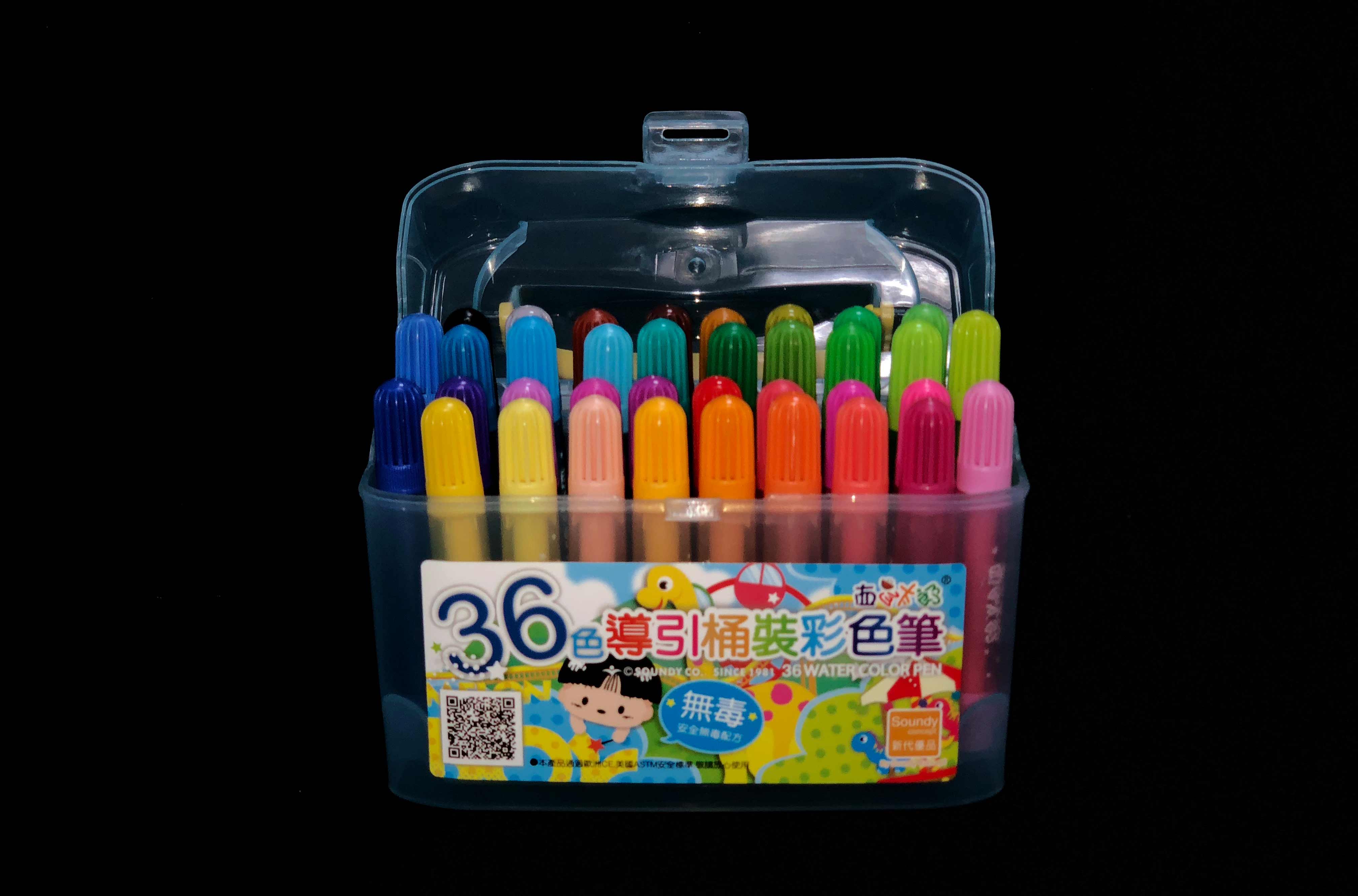 36色導引桶裝彩色筆color pen - 茗昌文具・文件收納MYIN CHENG STATIONERY
